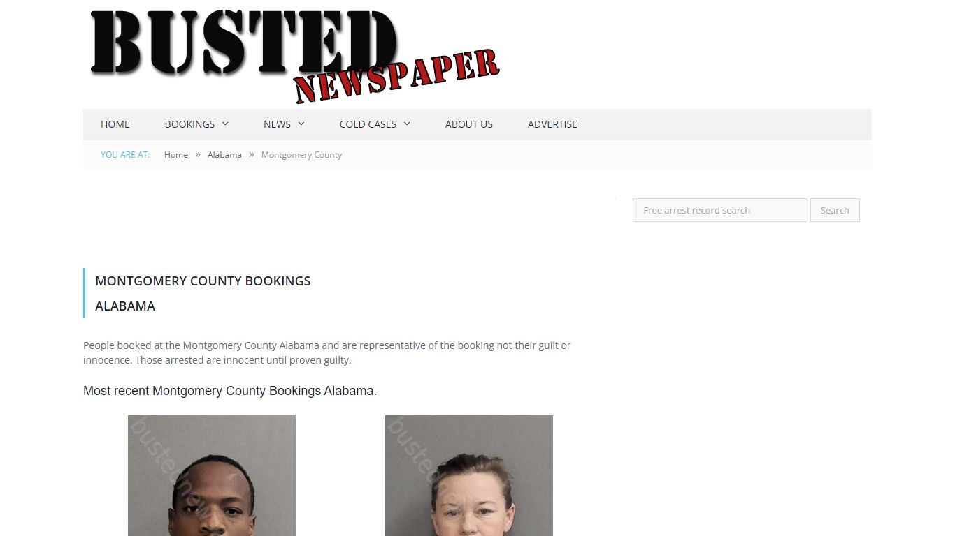 Montgomery County, AL Mugshots - BUSTEDNEWSPAPER.COM